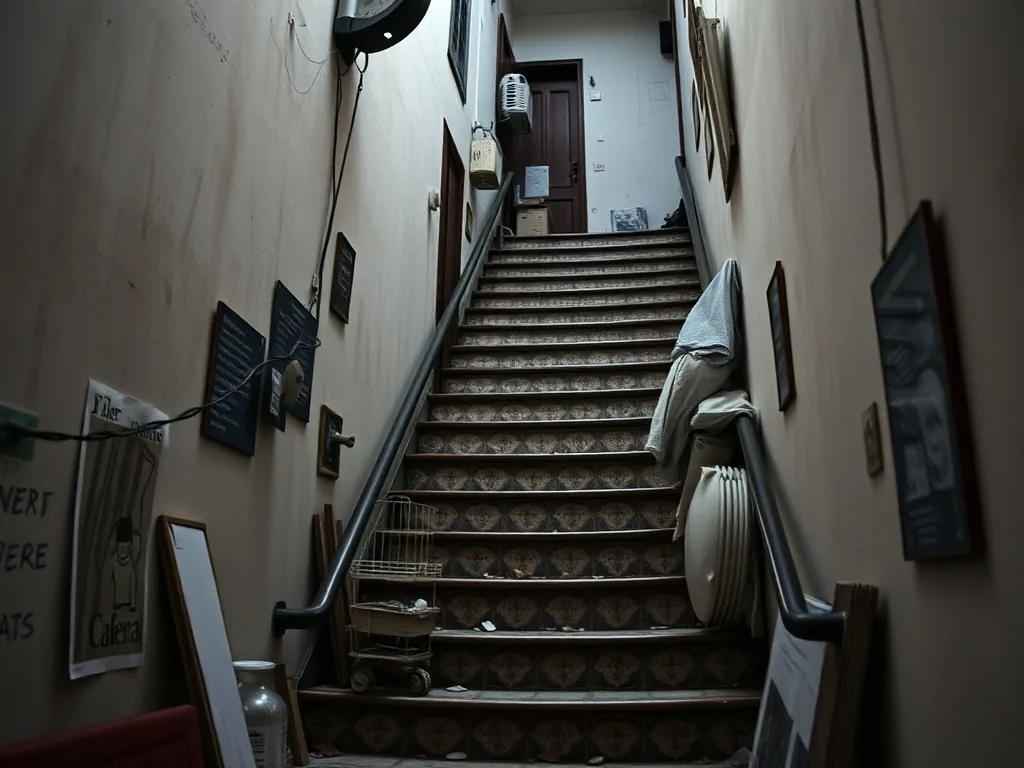 Monte-escalier installé sur un escalier droit en intérieur, assise relevée